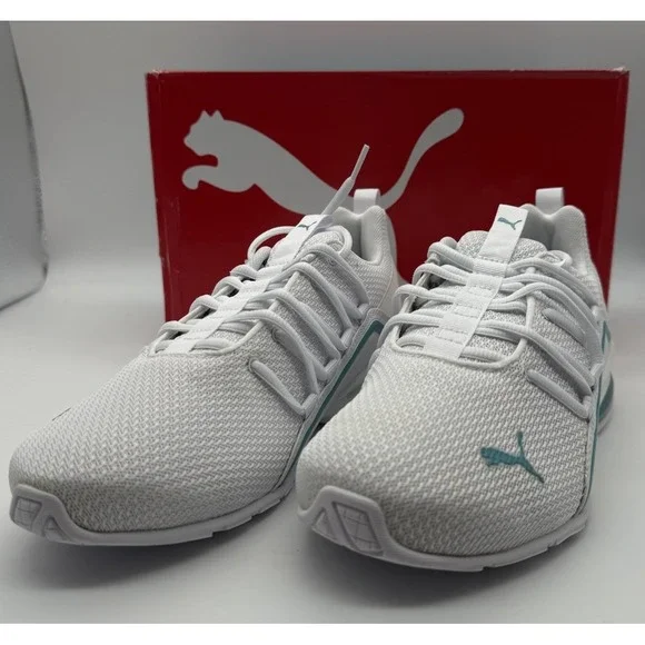 Puma Shoes Puma Axelion Metallic White Porcelain Us W 95 Eu 45